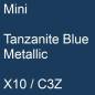 Preview: Mini, Tanzanite Blue Metallic, X10 / C3Z.